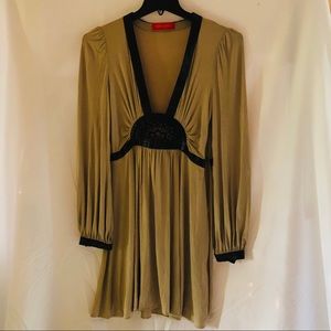 Tan Boho Long Flowy Top